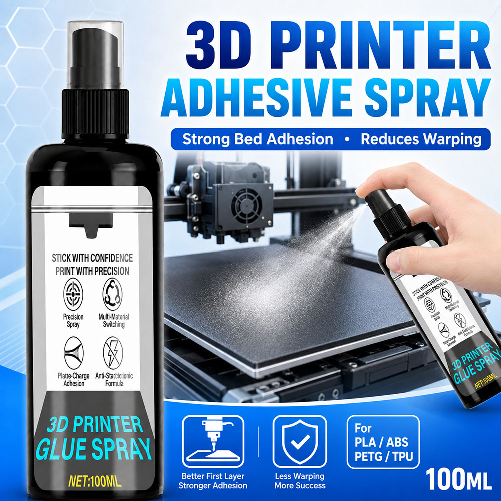 3D Printer Bed - 100/200ml 강력한 3D 프린터 접착제 스프레이