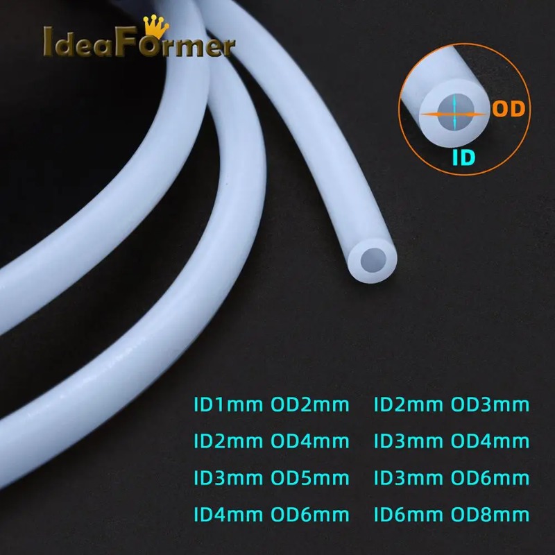 Bowden Tube - Ptfe 튜브 테플론토 파이프 화이트, 1m,