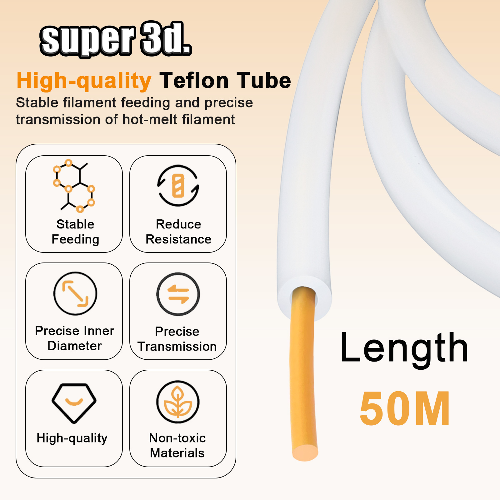 1/2/50M Bambu Lab PTFE 튜브 ID 2 - Bowden Tube 리뷰 및 가격