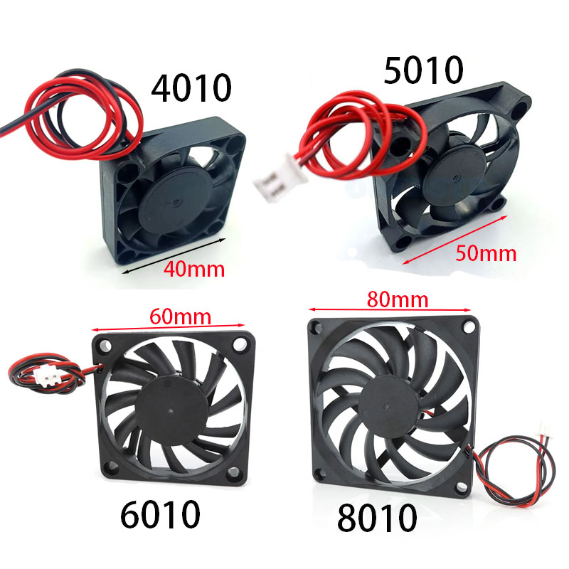 5V 12V 24V 냉각 팬 4010 5010 6010 - Extruder 리뷰 및 가격