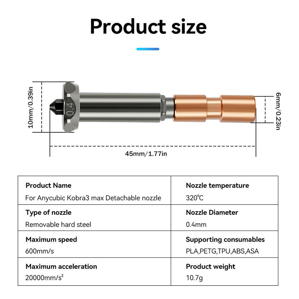 Anycubic Kobra 3 Max 노즐 Hotend - Hotend 0.4Mm 리뷰 및 가격