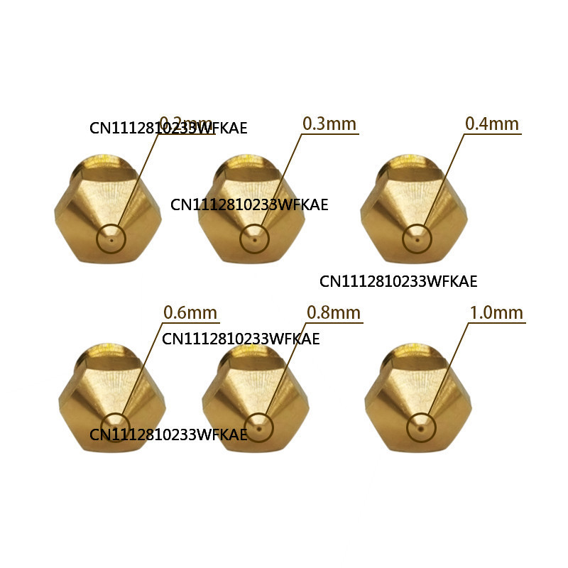 5pcs MK10 M6 압출기 노즐 1.75mm 황동  - Printer Nozzle 리뷰 및 가격
