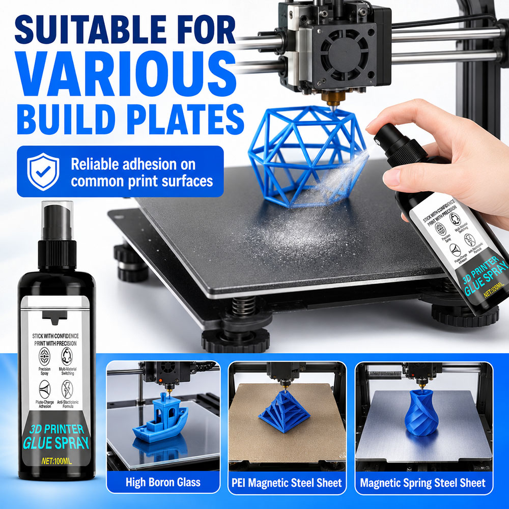 100/200ml 강력한 3D 프린터 접착제 스프레이  - 3D Printer Bed 리뷰 및 가격