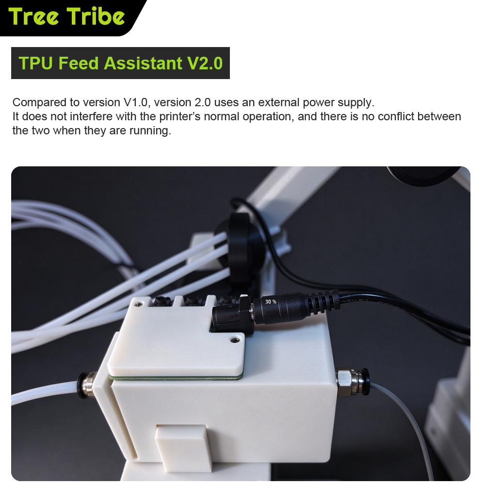 트리 트라이브 TPU 필라멘트 공급 장치 V2.0 (밤 - Tpu Filament 리뷰 및 가격