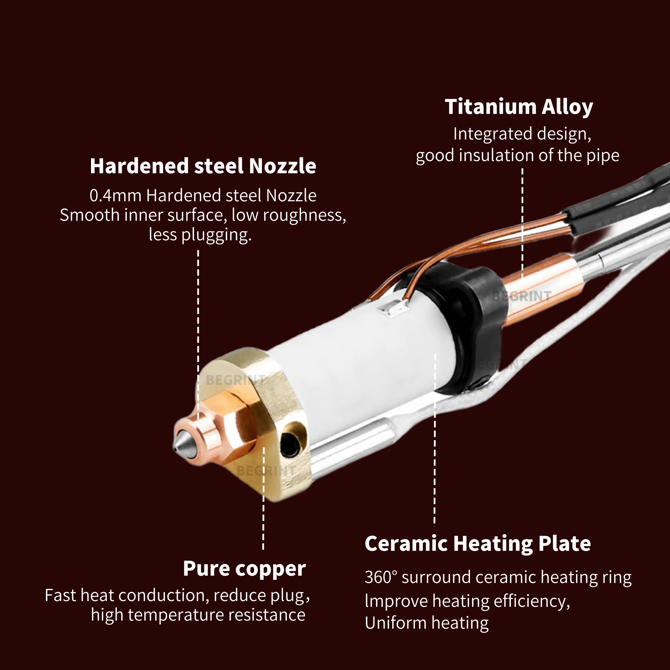 Creality Hi Hi Combo용 고온 세라믹 히 - Hotend Assembly 리뷰 및 가격