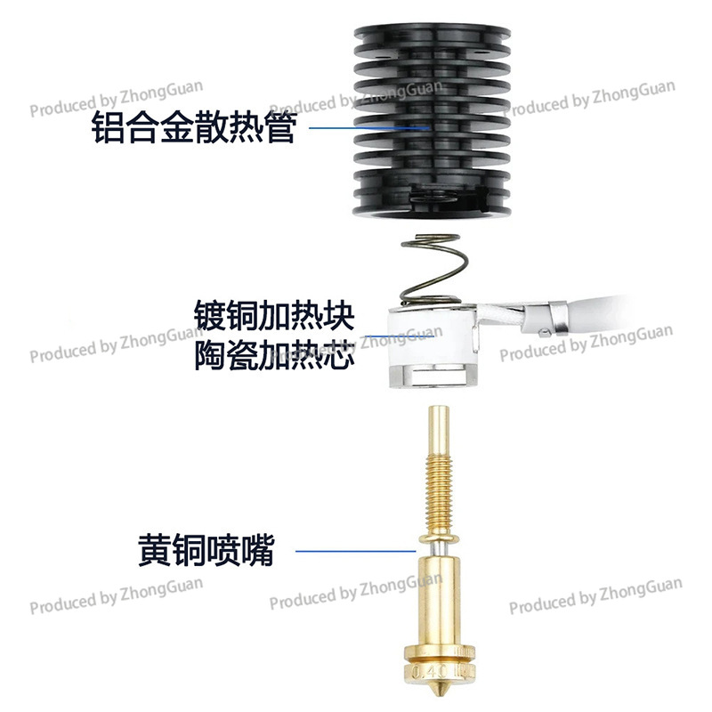 고온 내성 세라믹 노즐 압출 슬리브 빠른 인쇄 노즐 황 - Printer Nozzle 리뷰 및 가격